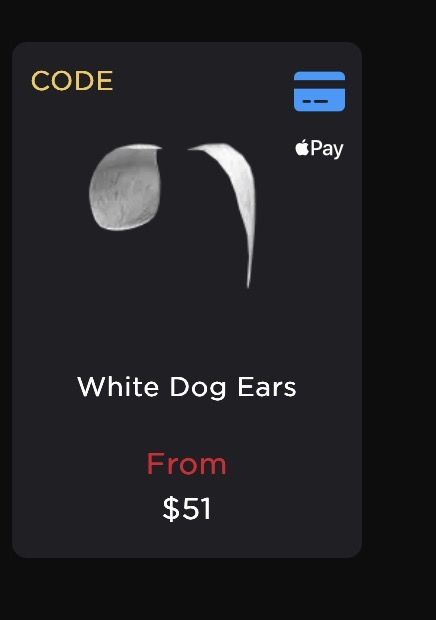 Conta ROBLOX Com White dog ears + Question mark + 219 ROBUX + 6 Toycodes