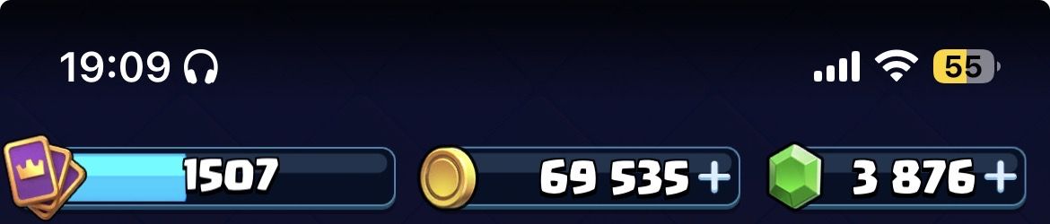 Conta Clash Royale/10k de trofeu, todas as cartas, cartas maximizadas