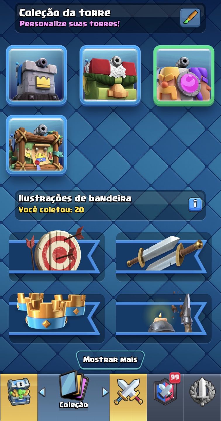 Promoção conta clash royale