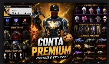 CONTA FREE FIRE 1, 2, 3 PASSE E FULL RAGNAROK