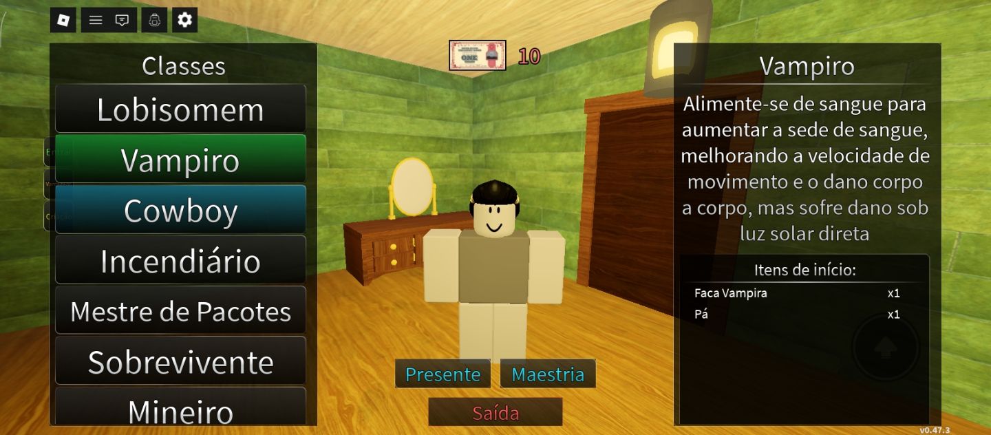 Conta de Roblox tem muitas skin de robux