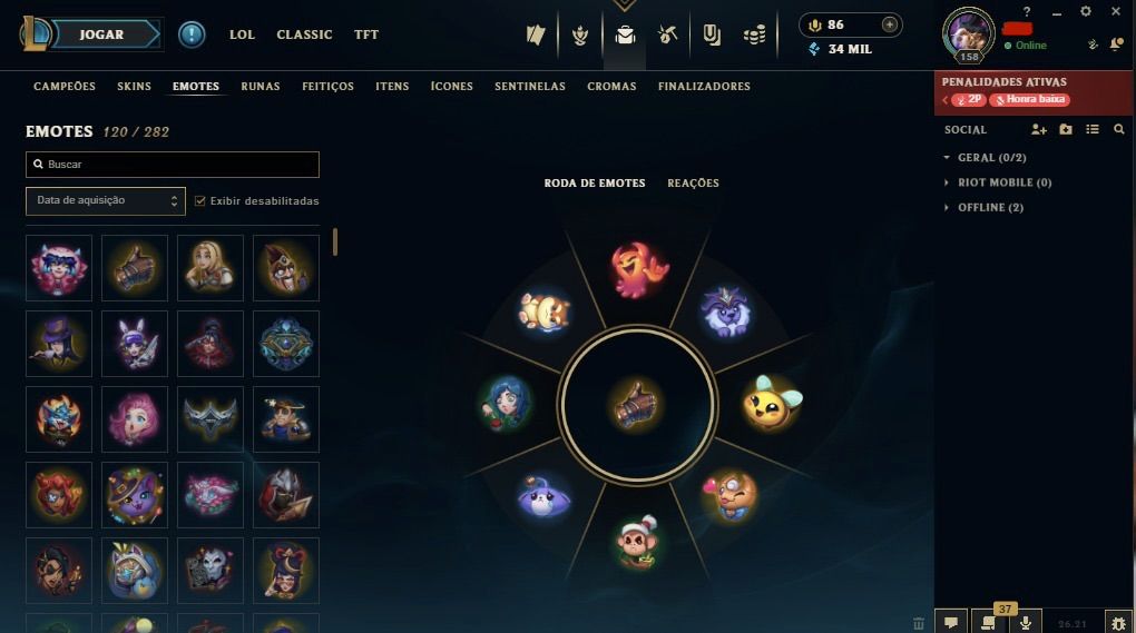 Conta main master yi | diamante 4 com 80% de WR !