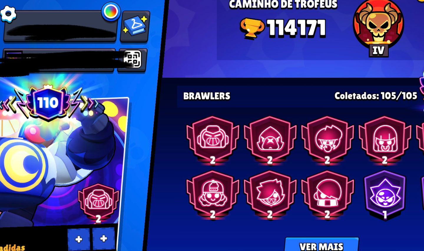 Conta do Brawl Stars a venda|| 114171 troféus|| Todos os 105 Brawlers