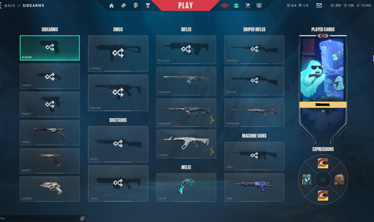 CONTA VALORANT NÍVEL 188 + SKINS - Preço Negociavel
