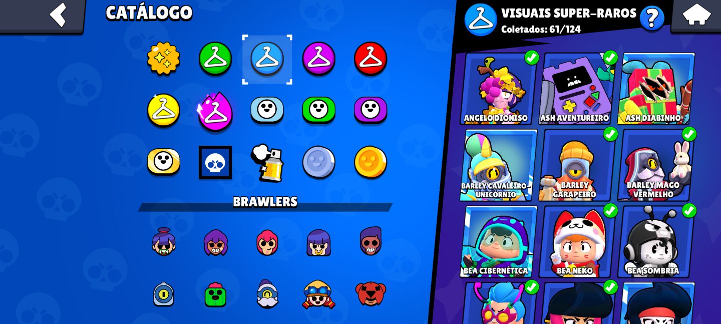 Brawl Stars 61K Troféus Conta Completa | 70 Brawlers | Muitos It