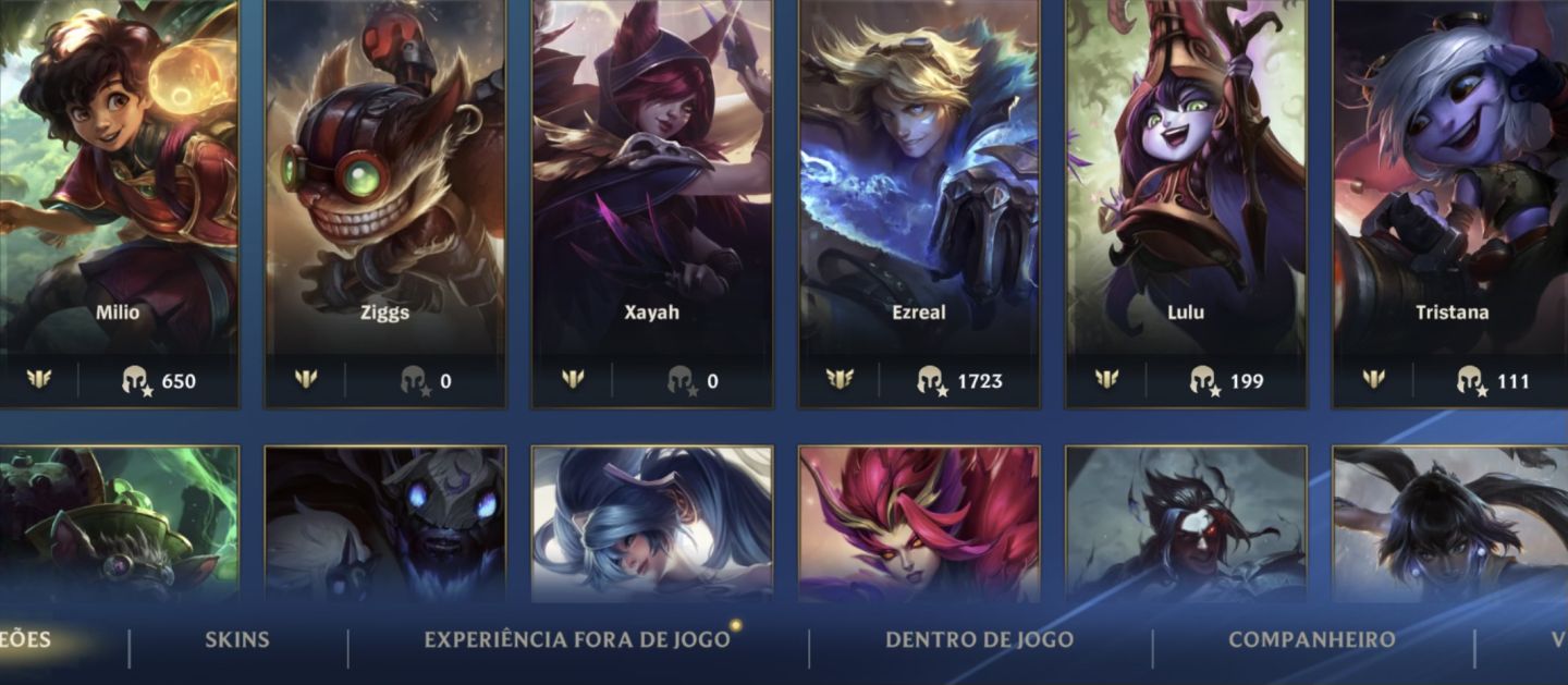 ANÚNCIO DE CONTA EXCLUSIVA WILD RIFT (28 SKINS)