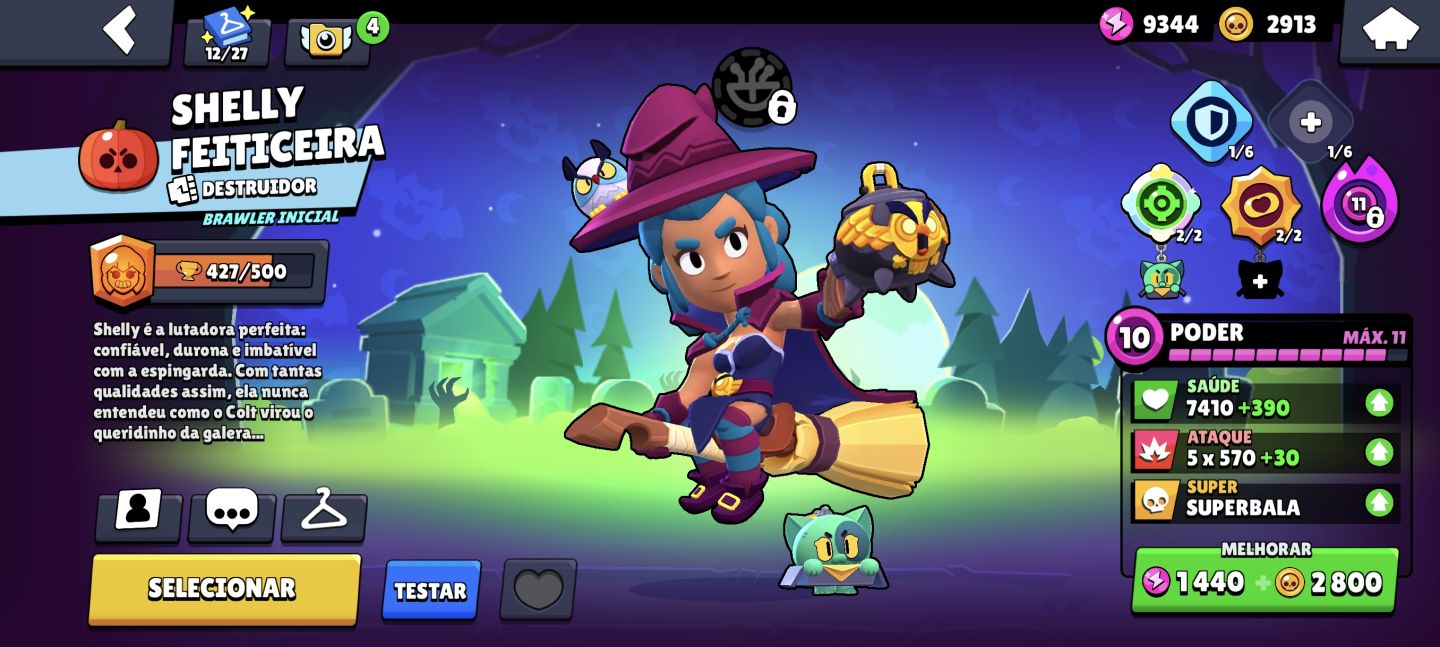 Conta Brawl Stars | 8.647 Troféus | 19 Brawlers | Várias Skins