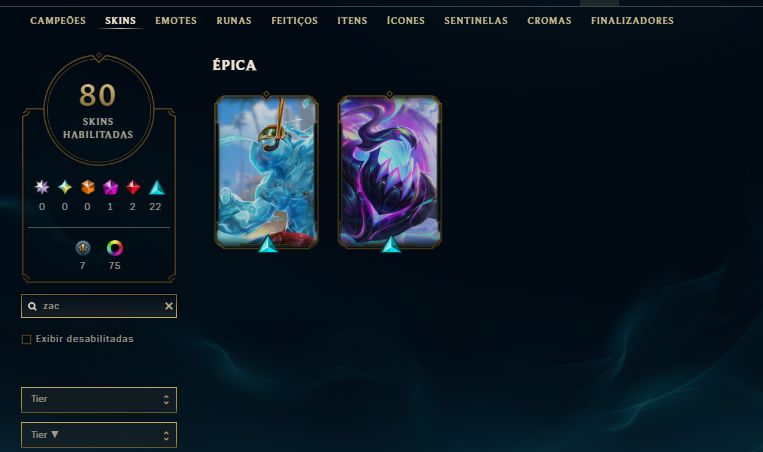 CONTAS MONOCHAMPIONS/ 1 MILHAO DE MAESTRIA+ COM BASTANTE OU POUCA SKINS