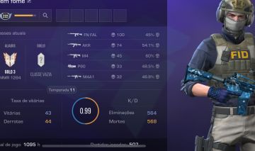 CONTA STANDOFF 2 COM INVENTÁRIO COMPLETO Conta com várias skins