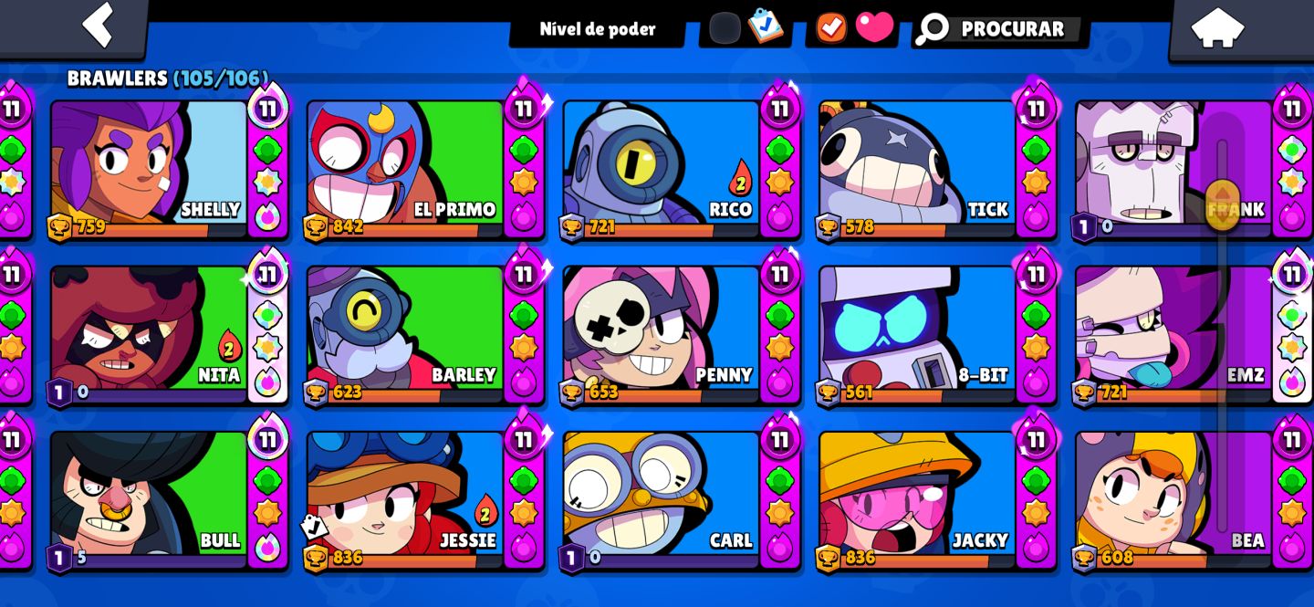 Conta de brawl stars 74000 troféus e de brinde uma conta de clash roye muito boa