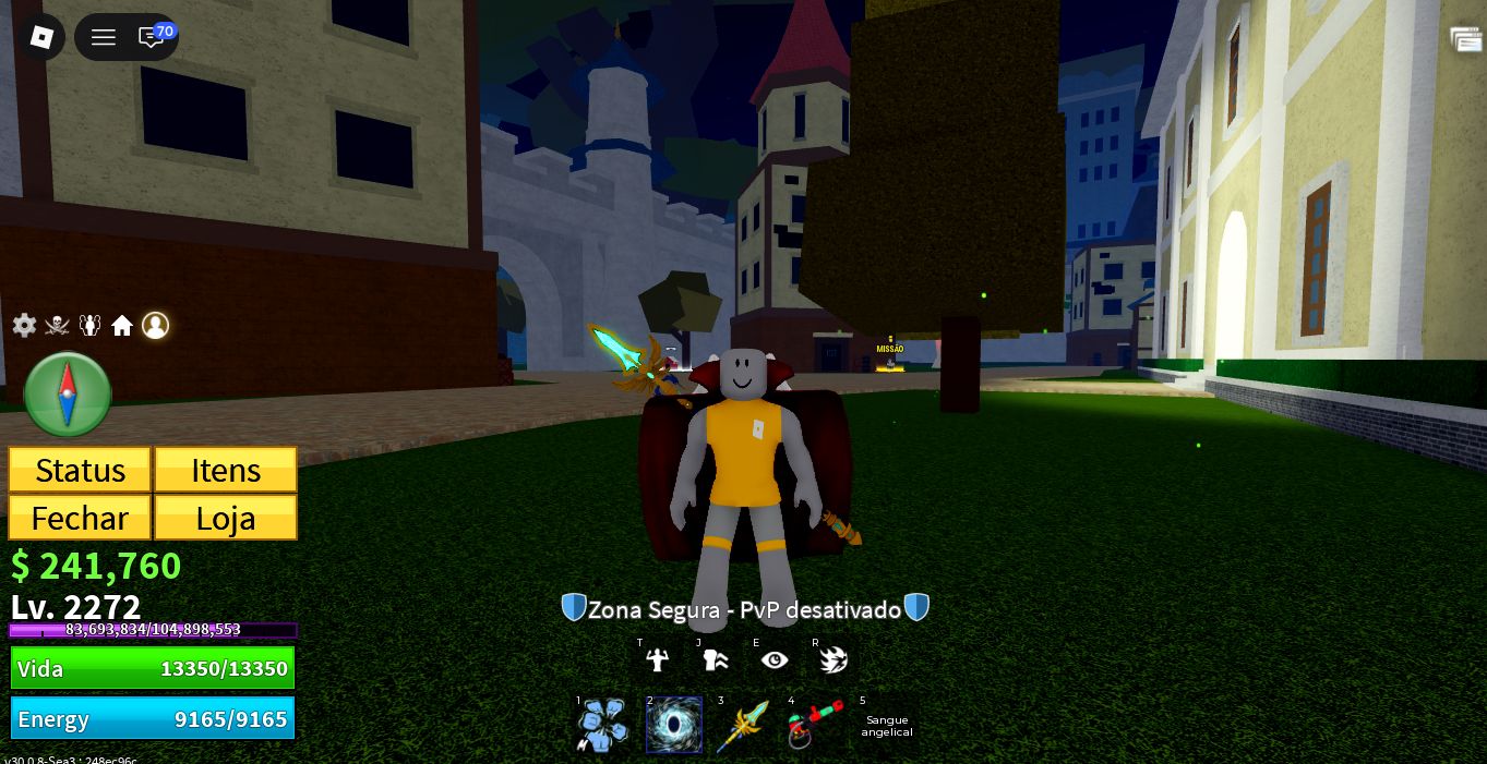 Conta Blox Fruits Level 2272 Portal Angel V3 Superhuman