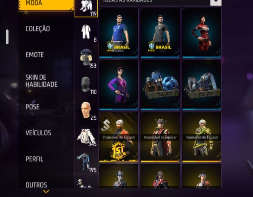 CONTA FREE FIRE 8 ANOS | PRIME 4 | MUITAS ARMAS ATRIBUTADAS