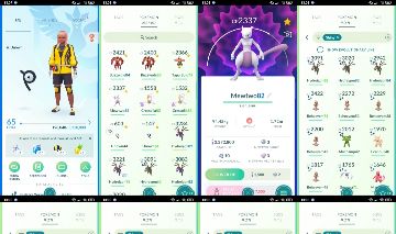 Pokémon GO lvl 64 | 67 Shiny | Mewtwo | 2M Stardust | Unown | F015
