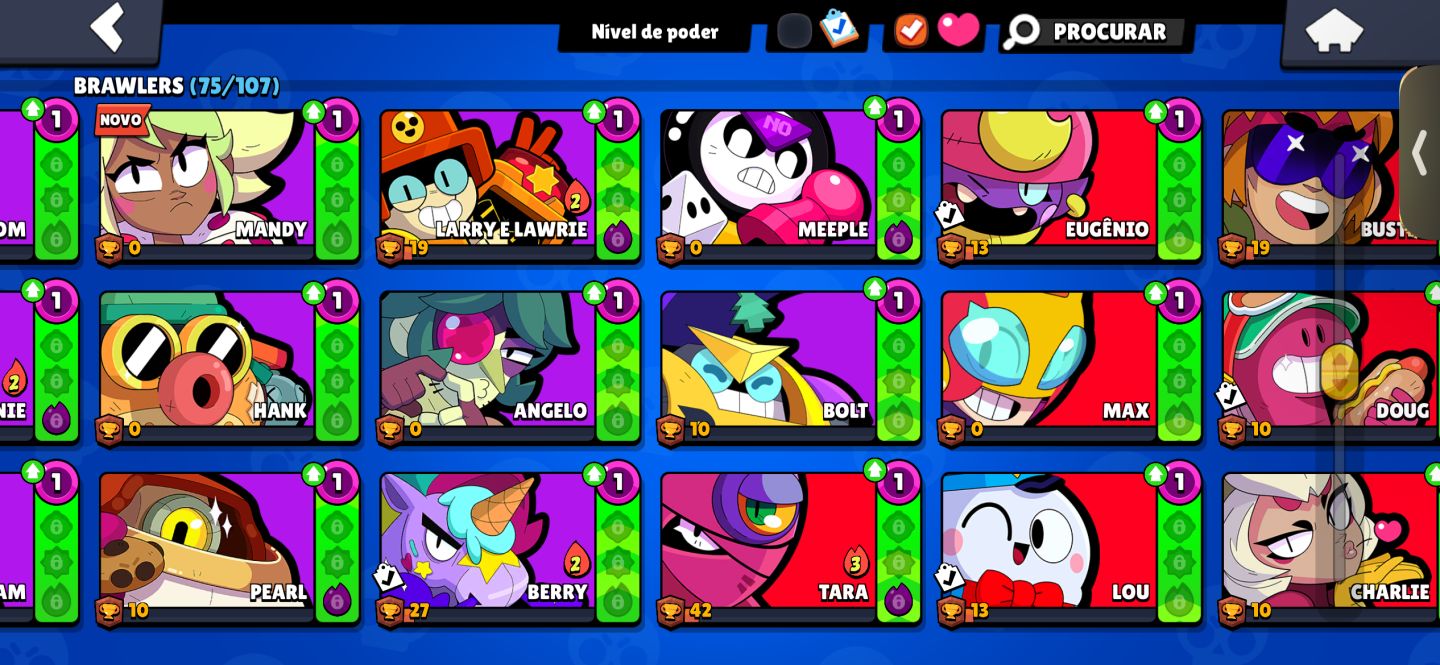 BRAWLL STARS upada! skins e prestígios ) Lendário