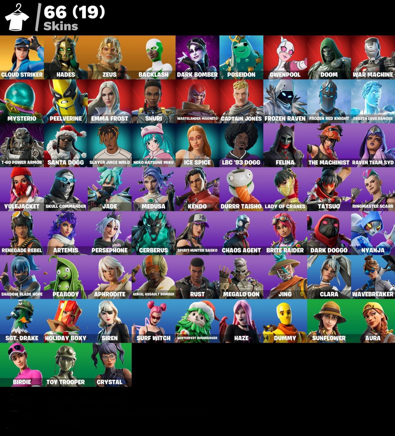 CONTA FORTNITE TRYHARD