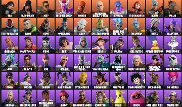 Conta Fortnite 178 Skins com Spider-Man, Homer e Solid Snake