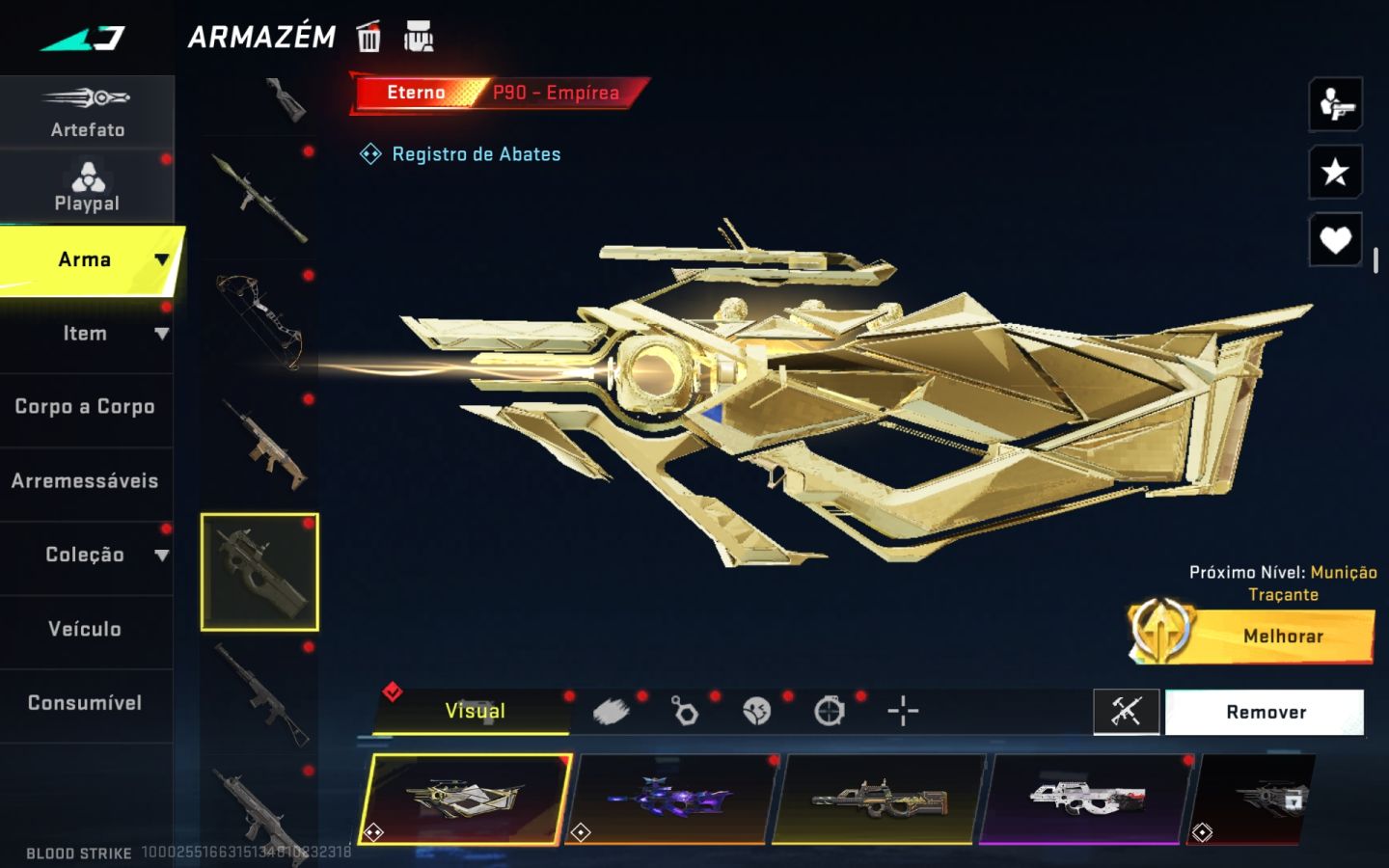 Conta de blood strike/ com skins raras/ pra sair logo