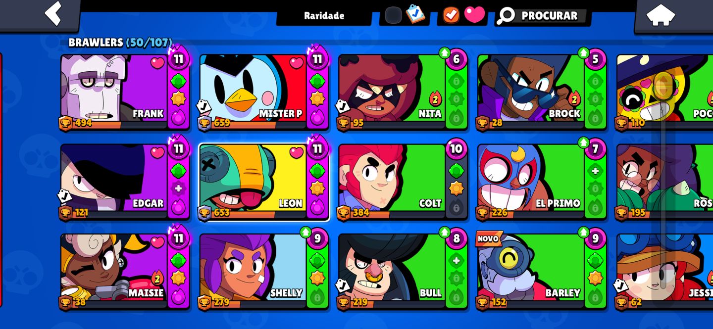 Brawl Stars | 5013 Troféus | 50 Brawlers | Conta Completa