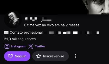 Conta Twitch 22k Seguidores REAIS