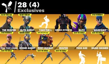 CONTA FORTNITE FULL TRYHARD (102 SKINS + OG STW + 1600 VBUCKS NA CONTA)