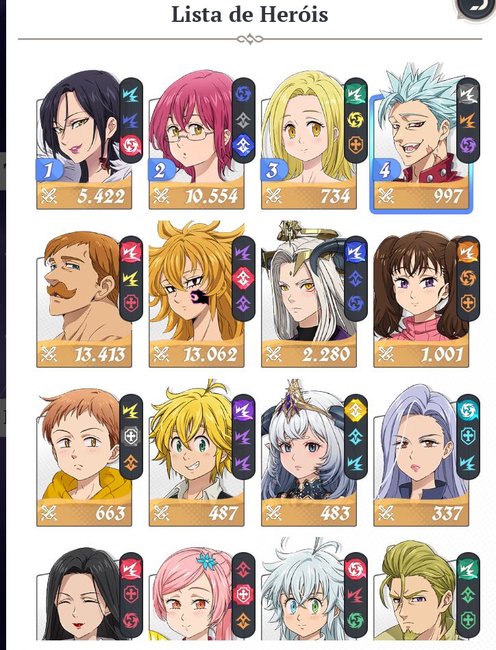 Conta deadly sins origin: Ban+Derieri+Escanor+merlin+gowther...