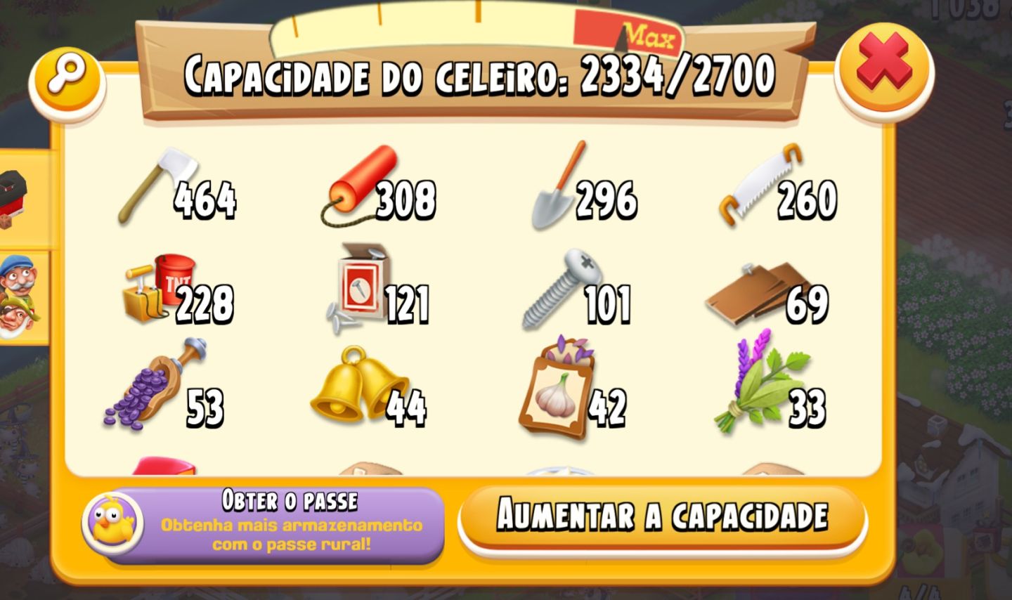 Conta HayDay lvl 61