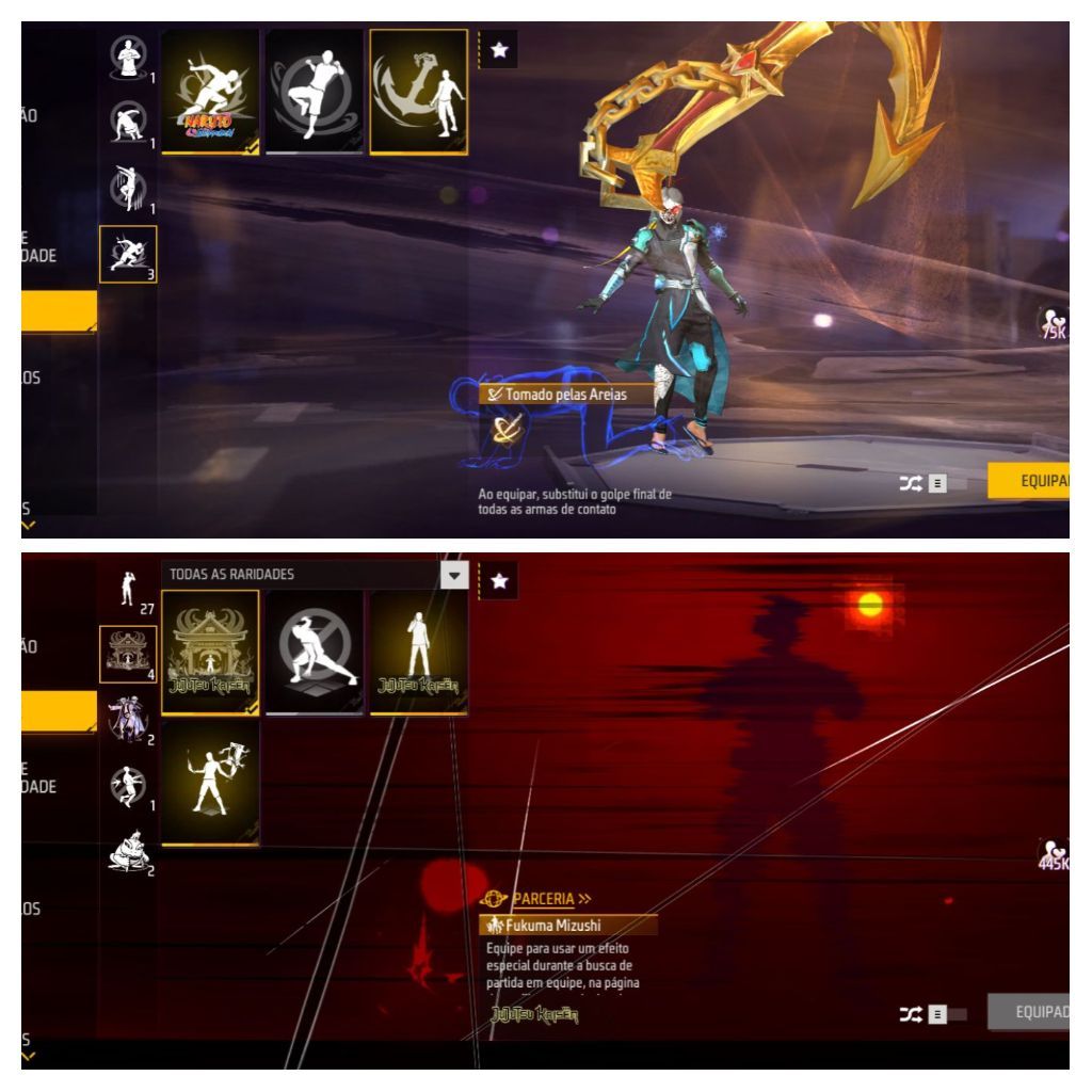 Conta de free fire prime 6