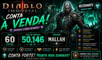 NECROMANTE NV 60(1216) 50K DE TC SERVIDOR MALLAH (COM TROCA GRATUITA)