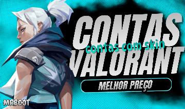 CONTAS COM SKIN VALORANT | 80% DE DESCONTO!