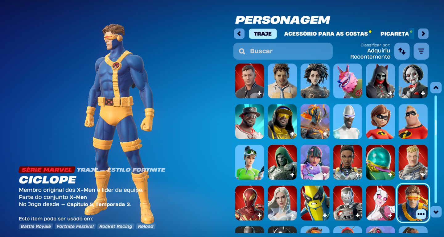 Conta Fortnite skins lendárias (Travis Scott, Kratos, Midas e outras)