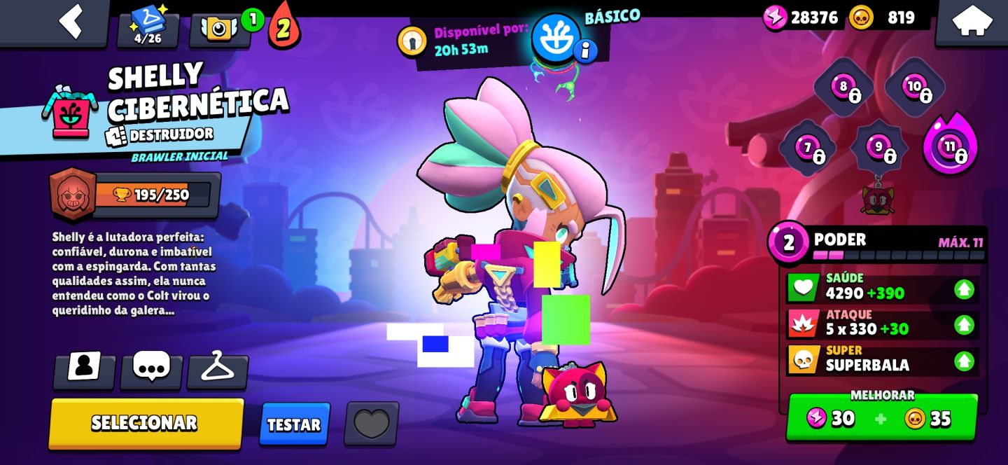 CONTA BRAWL STARS COM 101/108 BRAWLERS/SKINS DE TODAS RARIDADES