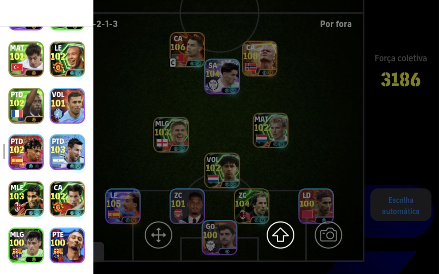 PRA COMEÇAR BEM NO EFOT27 CONTA COM CRISTIANO RONALDO BIG TIME HALLAND E BRAHIM