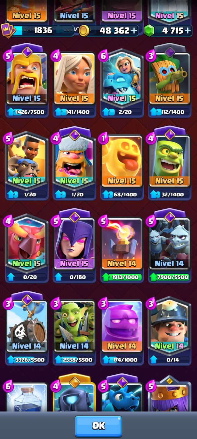 [ Promoção ] Conta de Clash Royale com Decks meta full 16