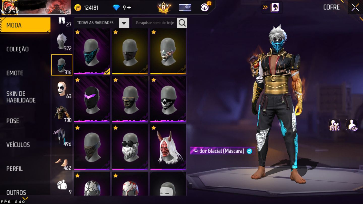 CONTA FF PRIME 8 GEMADA COM PÉ DESCALSO