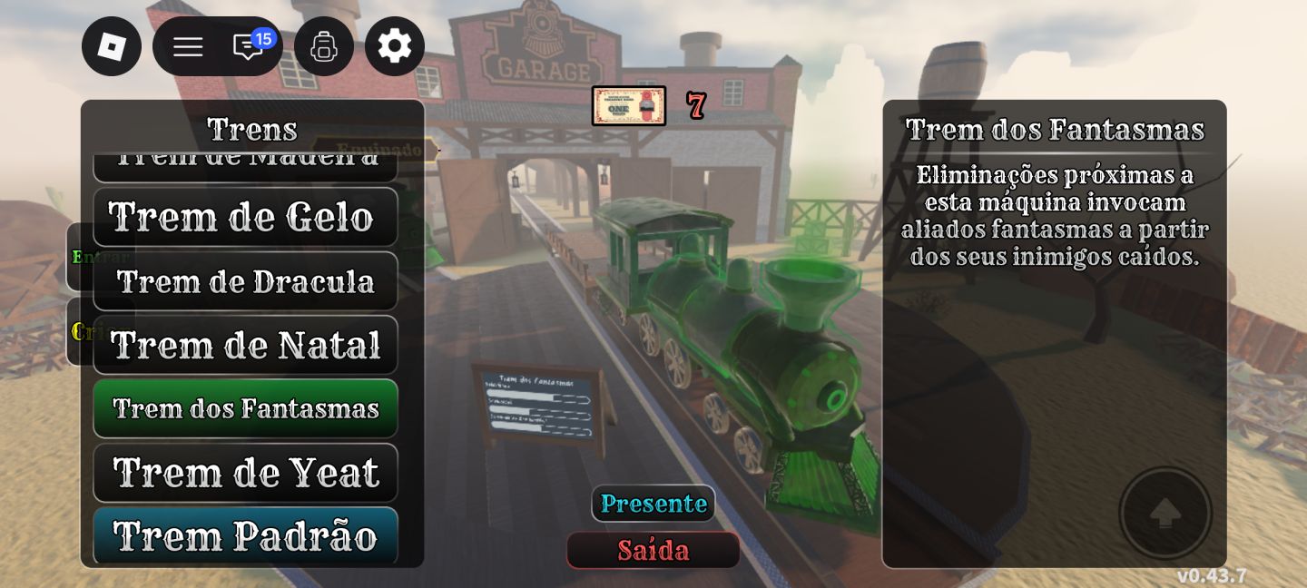 Conta de Roblox upada no blox fruits,dead rails,roube um ovo, caçador zumbi etc
