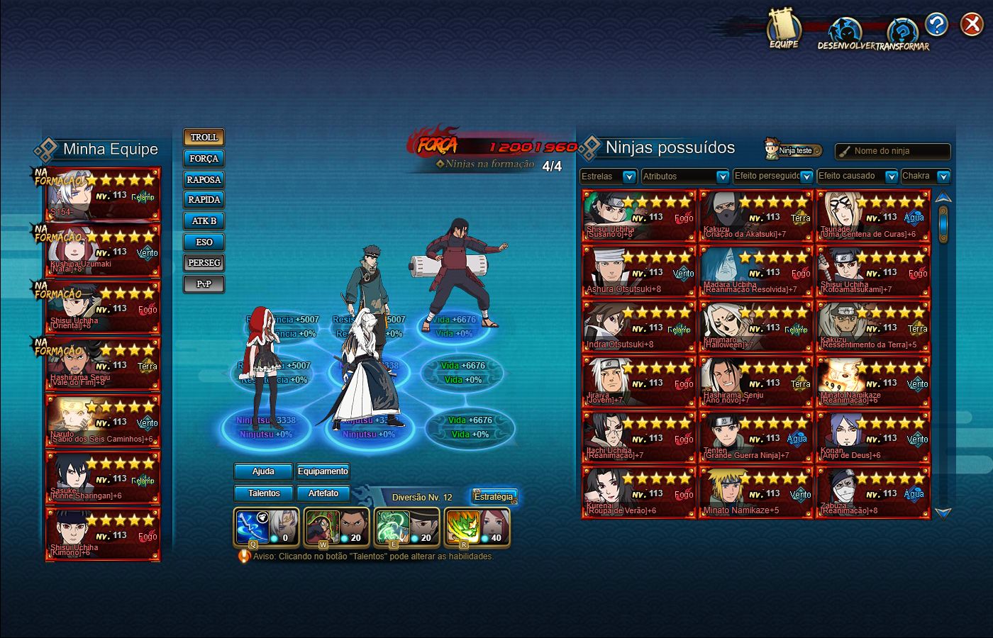CONTA NARUTO ONLINE - 12.3KK FC