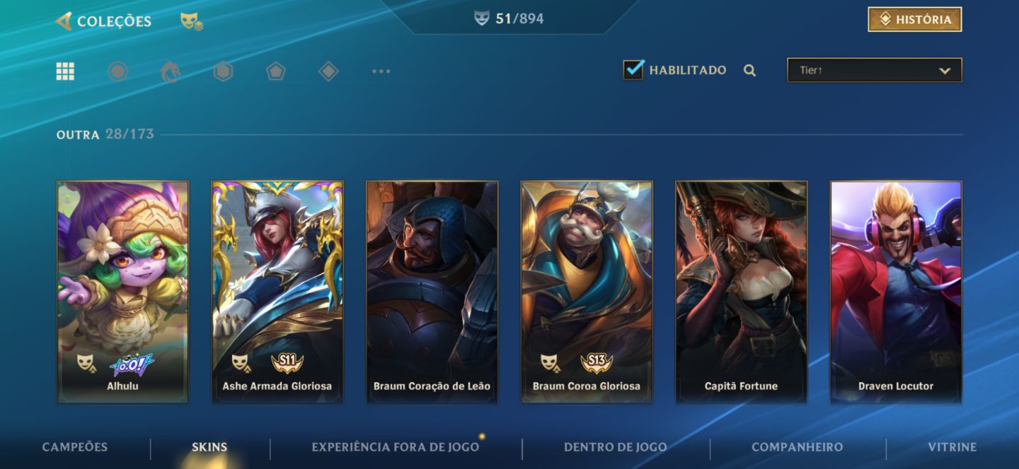 Conta Wild Rift || 51 skins (2 lendárias) || 87 campeões