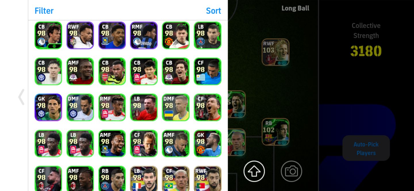 CONTA EFOOTBALL MOBILE SUPER RARA - MAIS DE 900 JOGADORES