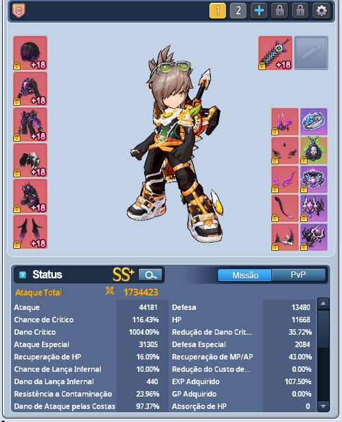 CONTA GRAND CHASE VEIGAS 2KK - ZERO 1KK700 - EREB 1KK300 - DIO 1KK - LUPUS 1KK..
