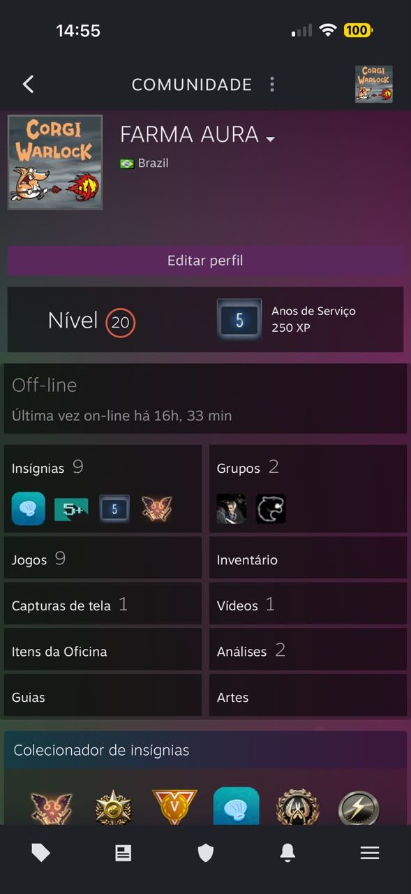 CONTA CS2 PREMIER RANK VERMELHO 2K DE HORAS