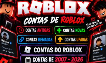 CONTAS ROBLOX - CONTAS ANTIGAS,NOVAS,UPADAS E GEMADAS