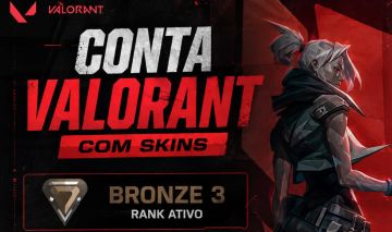 Conta com várias skins valorant