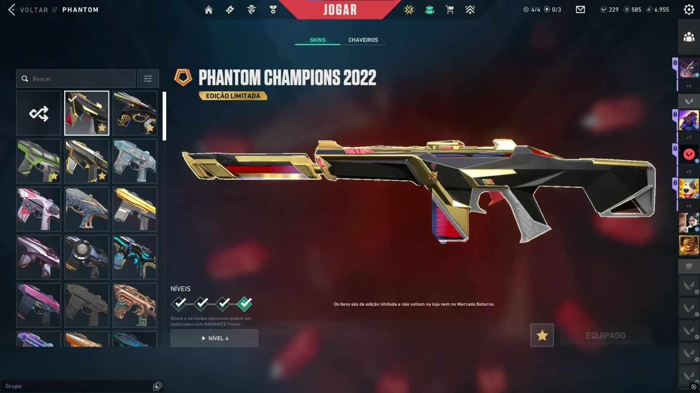 Conta (Negociavel)rara Champions 22/23/24 +2500 Gasto+mmr Top