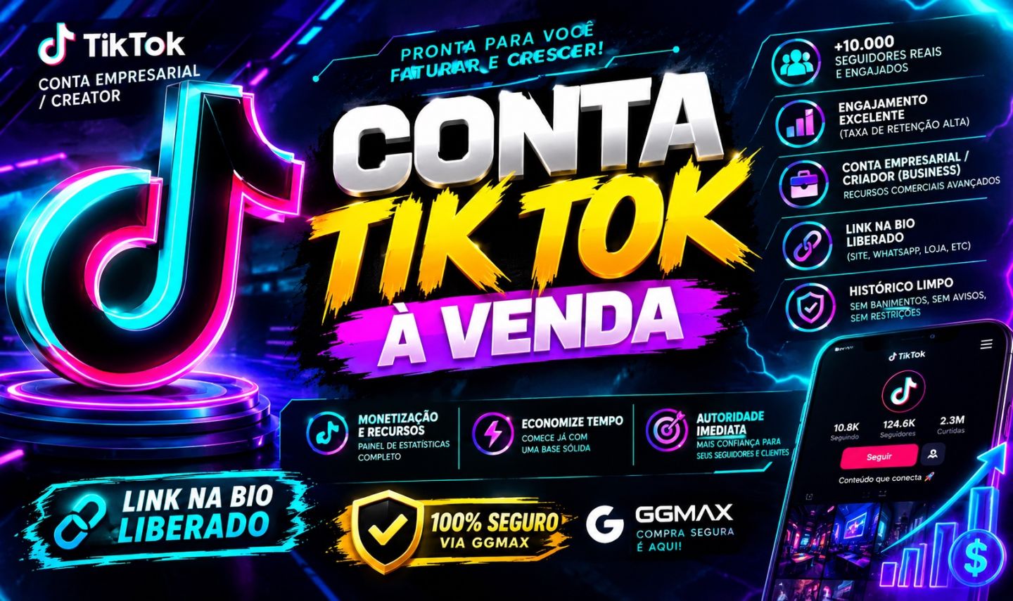 CONTA TIKTOK EMPRESARIAL PRONTA PARA USO / ADS / VENDAS | ENTREGA RÁPIDA