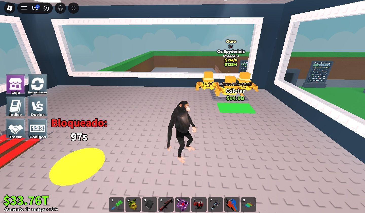 Conta evoluida Steal a Brainrot ( Roube um Brainrot )