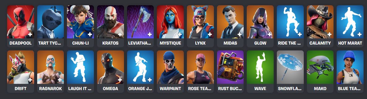 CONTA OG 2017 FORTNITE 400+ skins