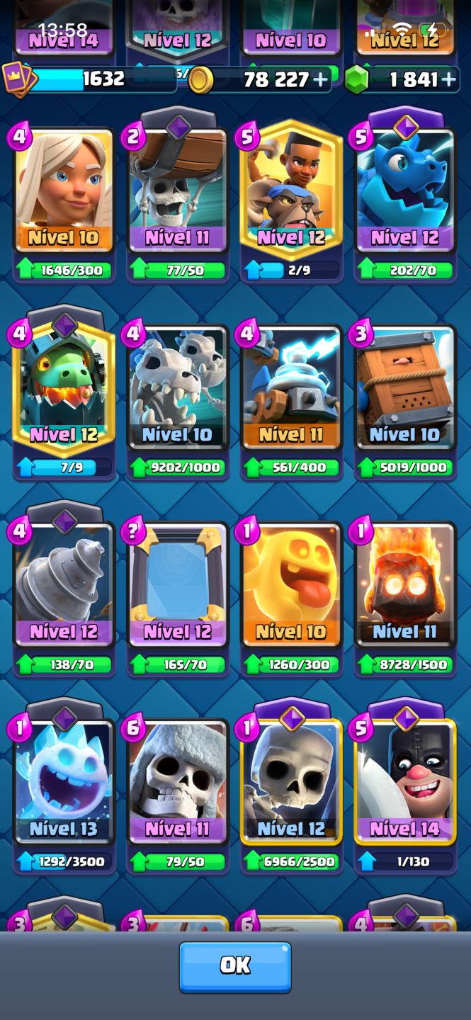 Conta Clash Royale