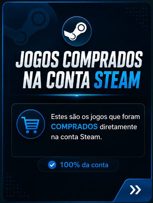 CONTA STEAM (FULL- ACESSO) + R$1000+ EM JOGOS