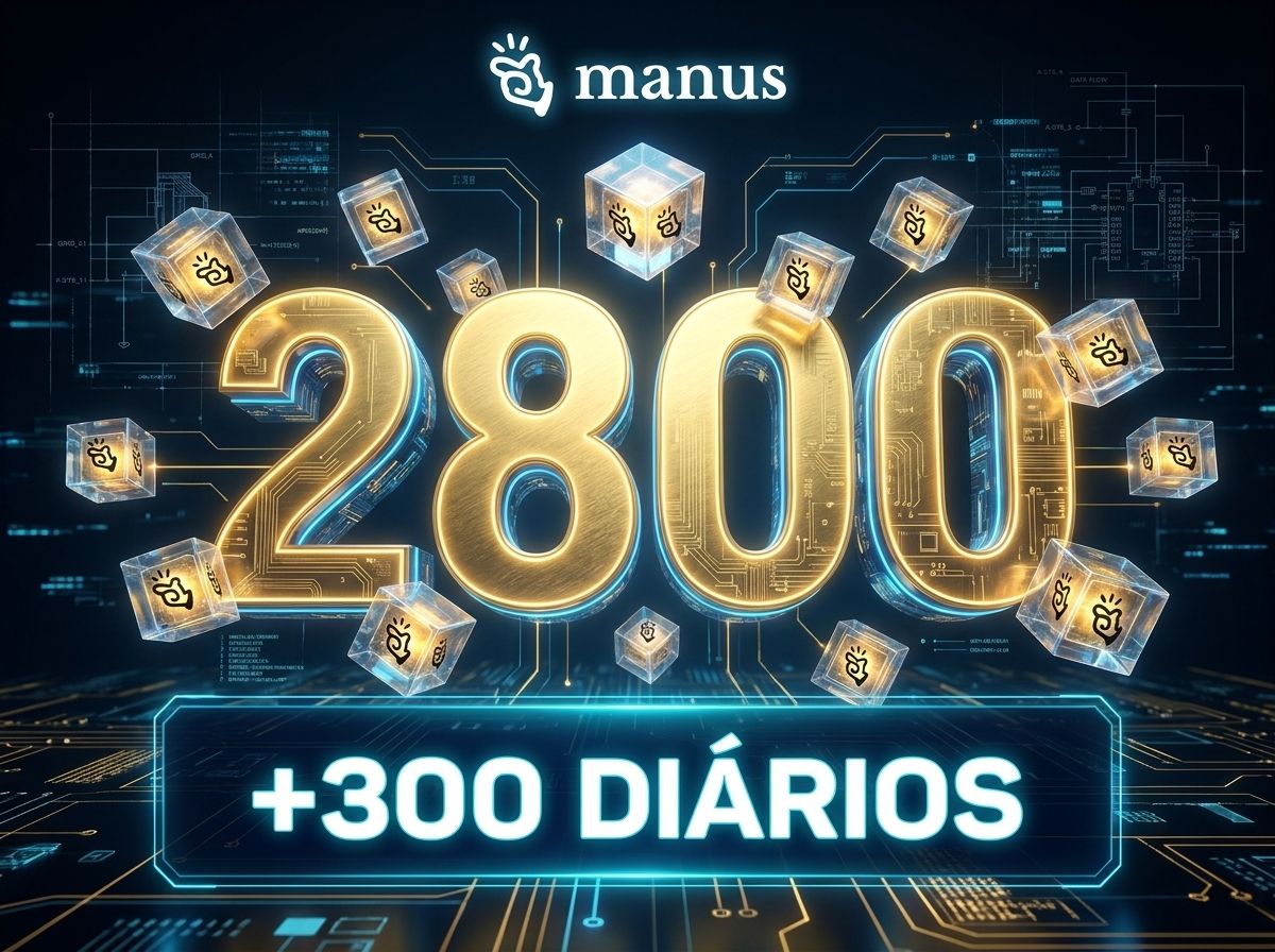 Conta Manus IA 2.800 Créditos com Bônus Diário