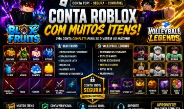 Conta De Roblox Com Diversos items com muita coisa em blox fruits, volley ball .